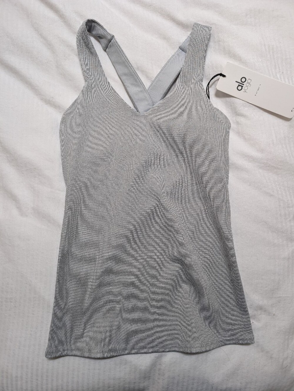 Alo Yoga Elevate Tank In Dove Grey Heather Small